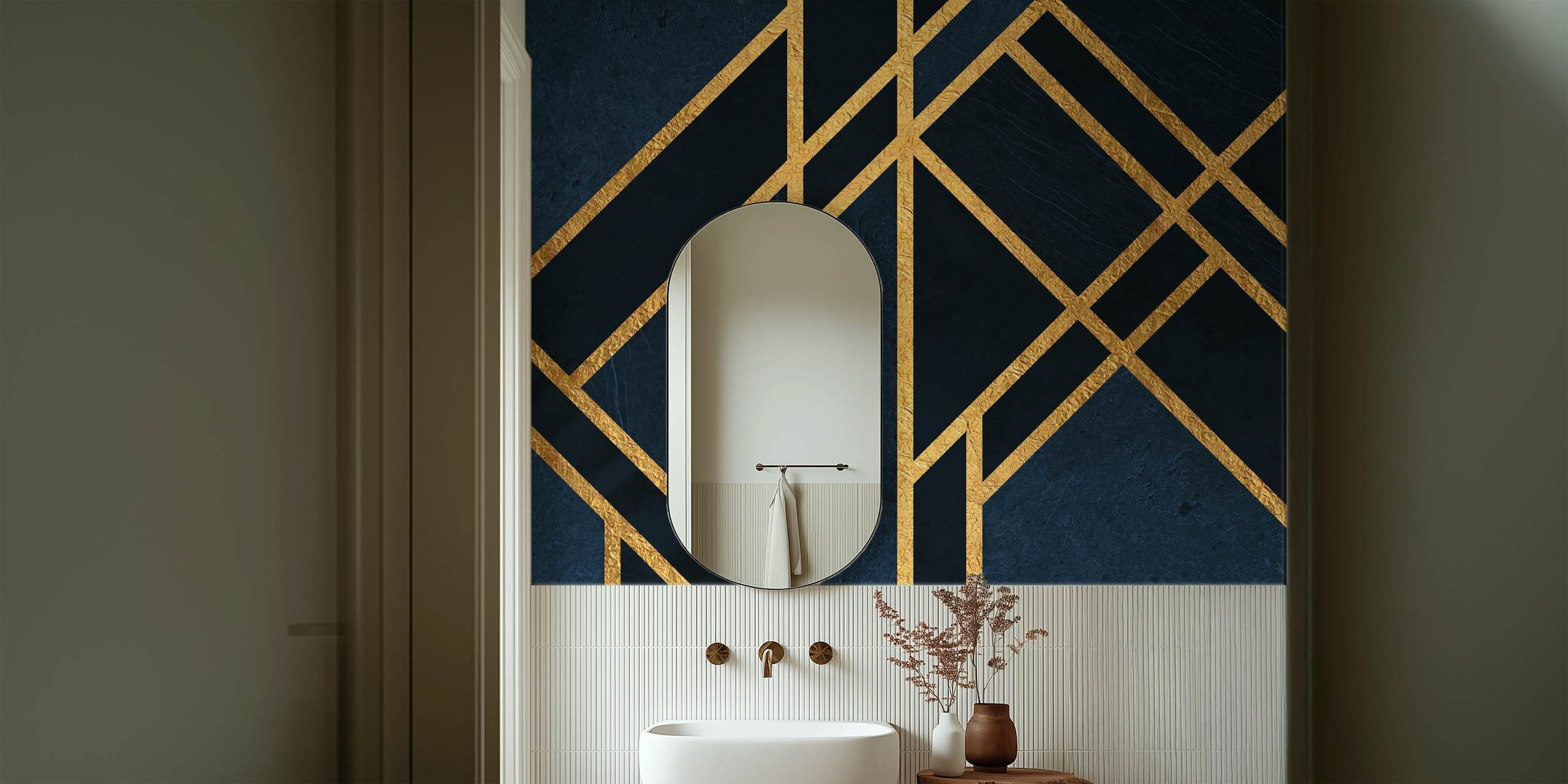 Art Deco Midnight Blue